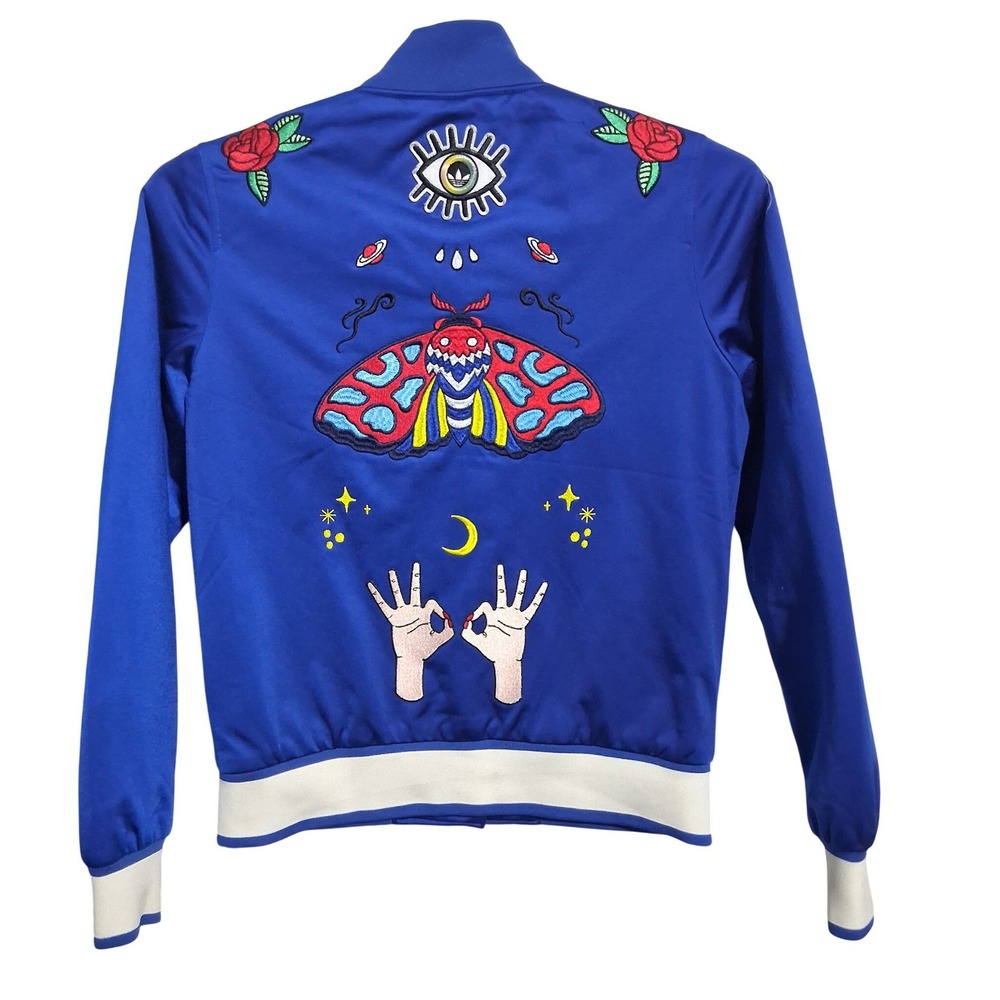 Adidas Originals Patchwork Women's size XS Embroidered Varsity Bomber Jacket‎